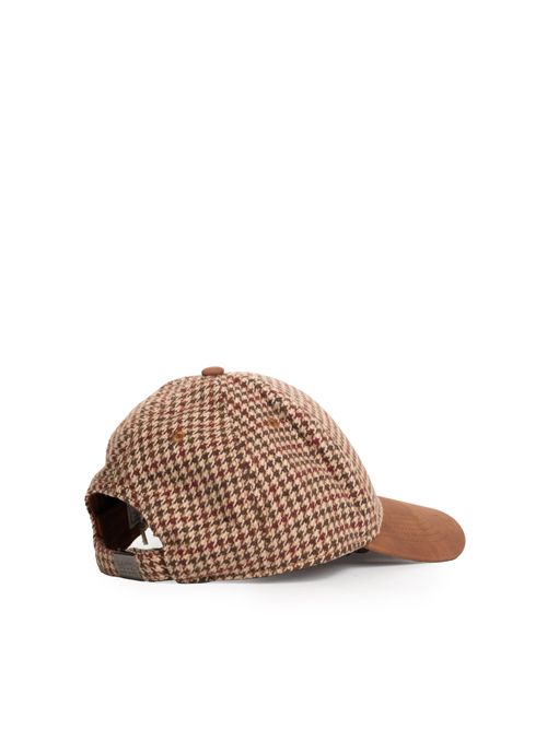 Cappello da baseball in misto lana pied de poule Mc2 Saint Barth | BASB001100185l